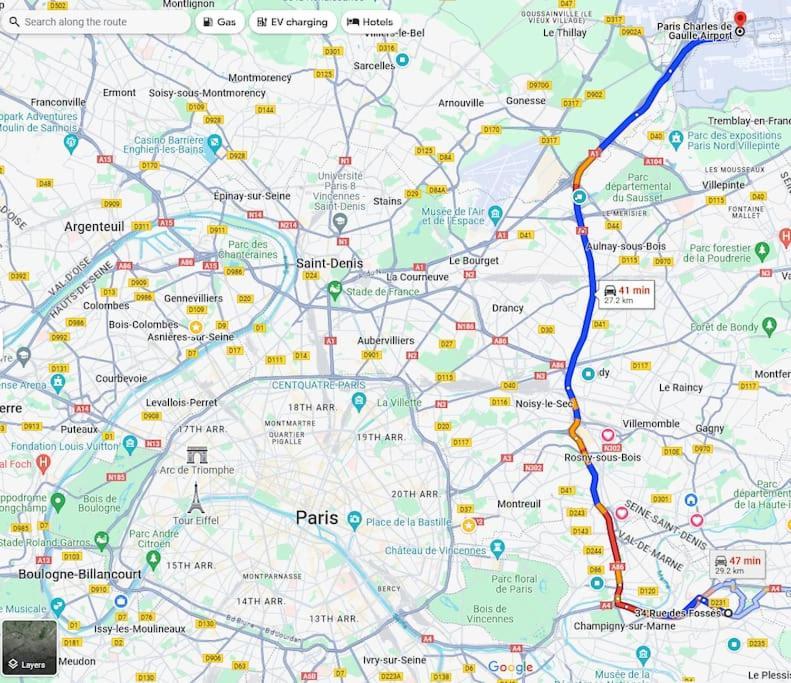 Charme & Confort T2 Lumineux Entre Paris And Disney Villiers-sur-Marne Luaran gambar